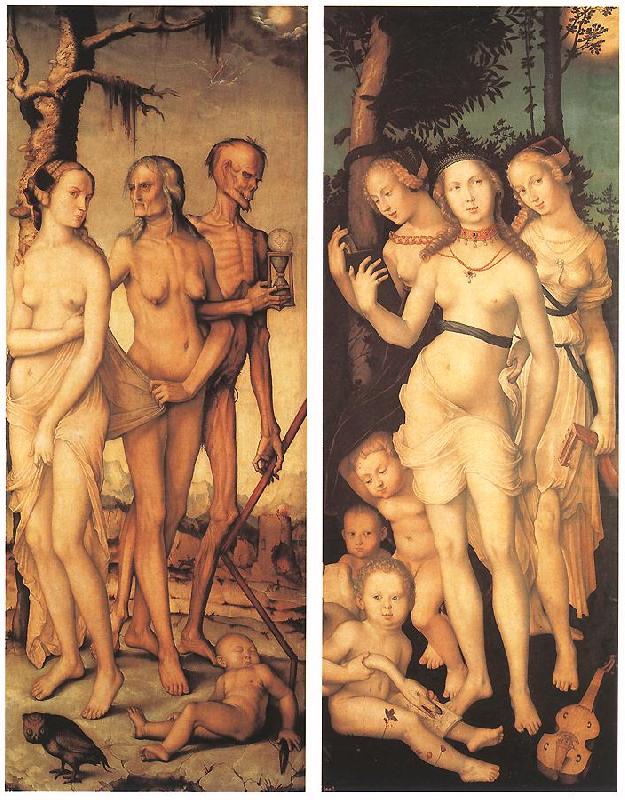 BALDUNG GRIEN, Hans Three Ages of Man and Three Graces china oil painting image